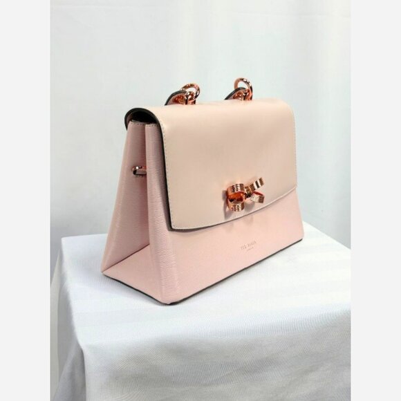 Ted Baker London Pink & Rose Gold Bow Handbag – Pristine Condition - Picture 3 of 6